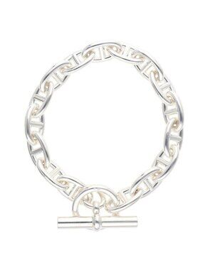 Hermes Chaine D'ancre GM Silver Bracelet